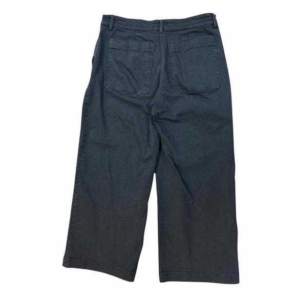 EVERLANE CROPPED WIDE LEG BLACK DENIM REGULAR SIZE 16 - Picture 3 of 5